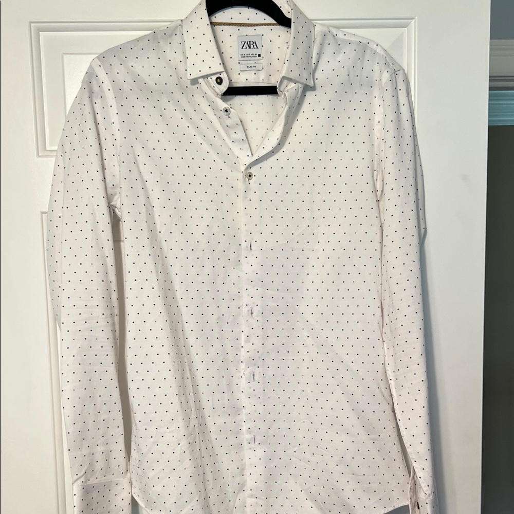 Zara Men's Polka Dot Dress Shirt